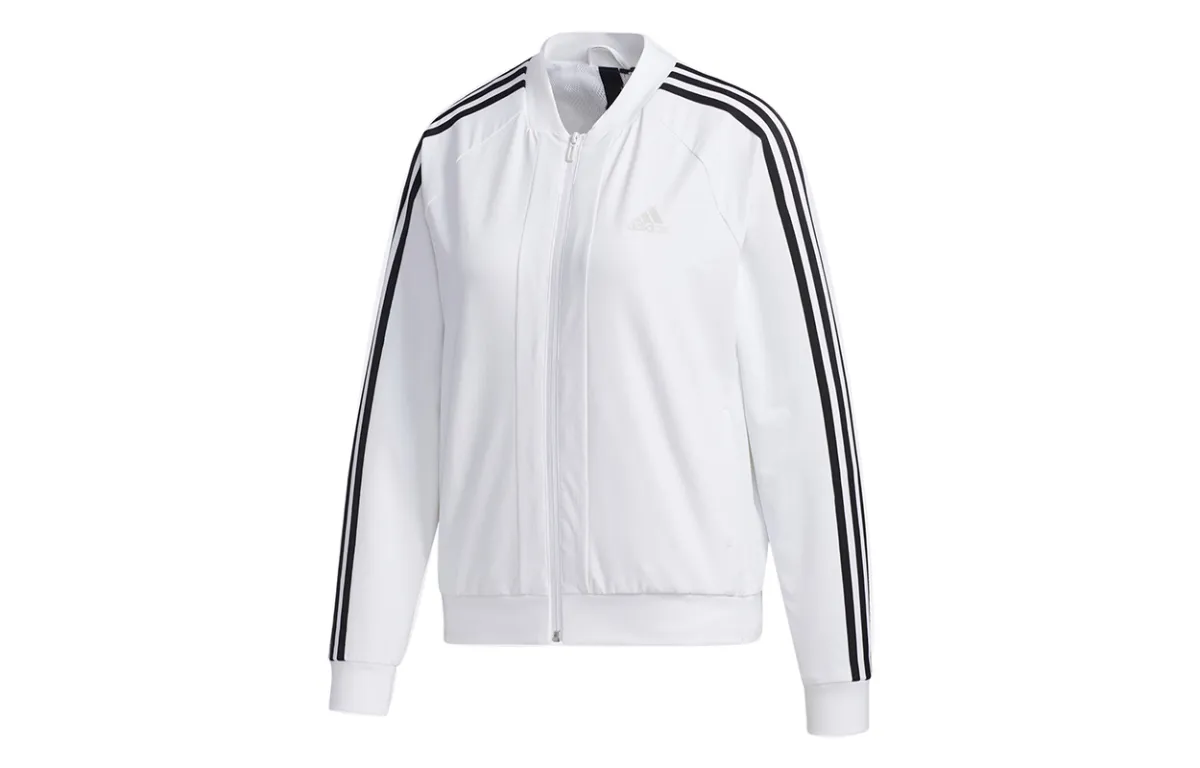 Adidas Jackets Women's White Stand Collar Moderate Other