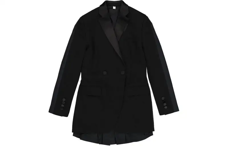 Burberry Jackets Women's Black Suit Collar Moderate Other