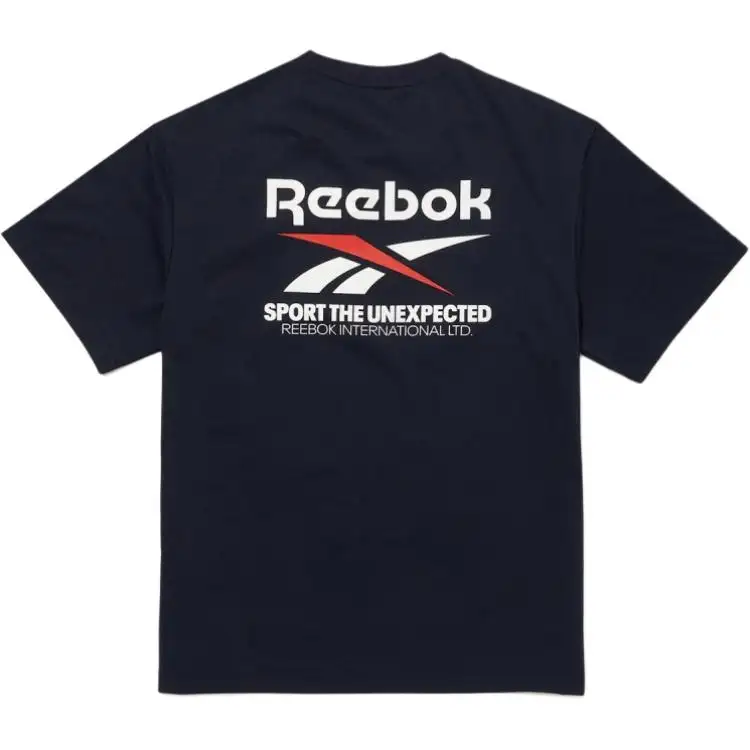 Reebok Drop Shoulder Sleeve T Shirt Women's Marine Blue