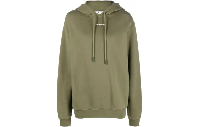 OFF-WHITE Arrows Abstract-print Logo Hoodie