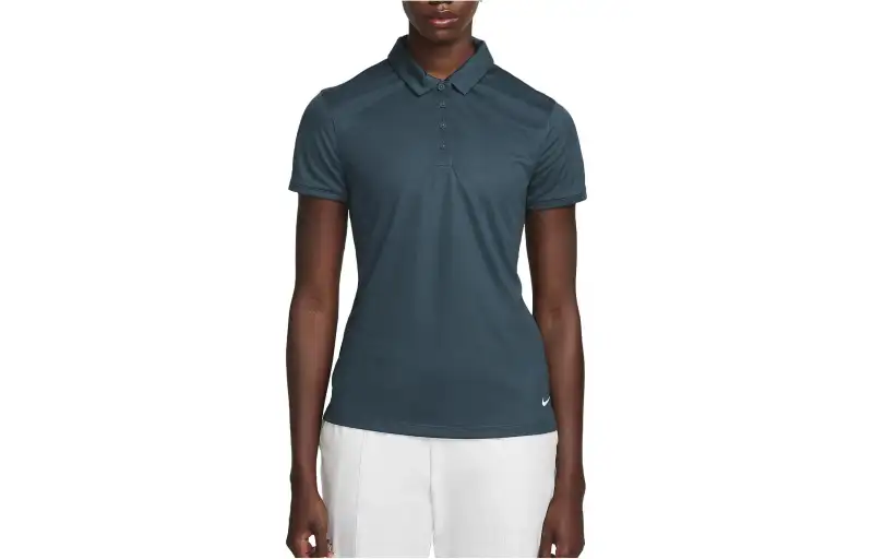 Nike Polo Shirts Women's Dark Blue Polo Collar Moderate Other