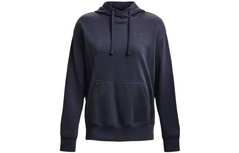 Under Armour Sweatshirts Women's Navy Blue Hooded Moderate Straight Fit