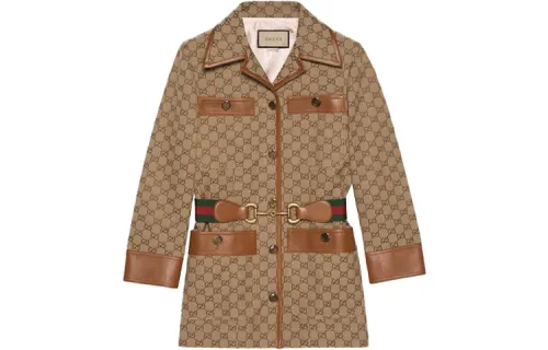 Gg Supreme belted jacket