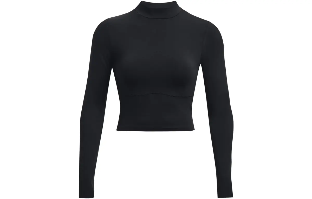 Under Armour Sweatshirts Women's Black Stand Collar Moderate Regular