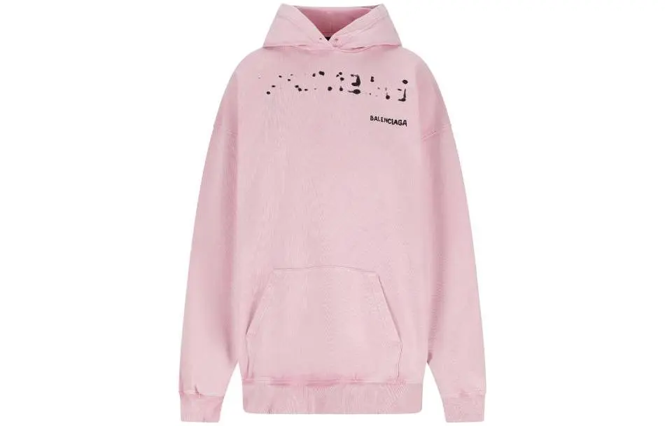 Balenciaga Medium Fit Hoodie 'Faded Pink/Black'