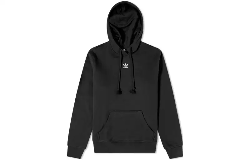 Adidas Originals Sweatshirts Women's Black Hooded Moderate Regular