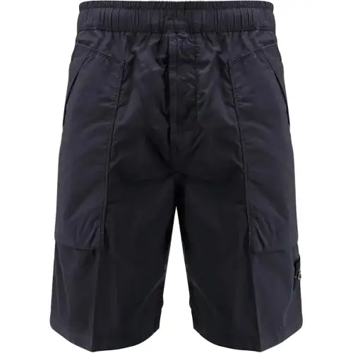 STONE ISLAND Logo Patch Bermuda Shorts