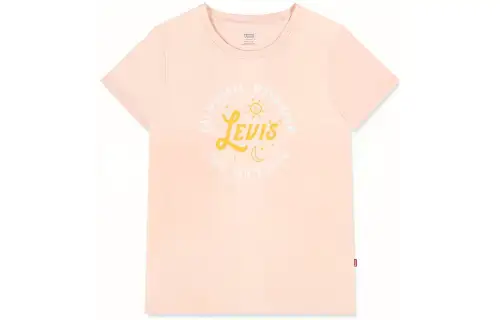 Levis T Shirts Women's Light Pink Crew Neck Moderate Other