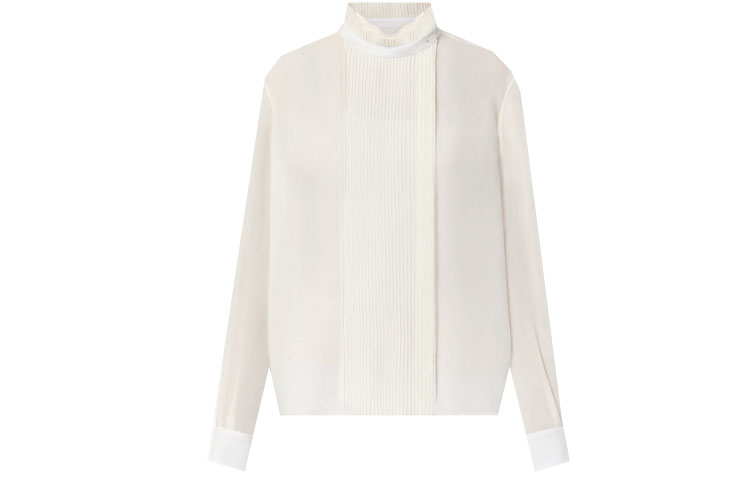 Женская блузка Louis Vuitton Silk Shirt (белая)