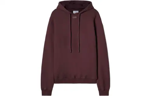 OFF-WHITE Arrows-embroidered cotton hoodie