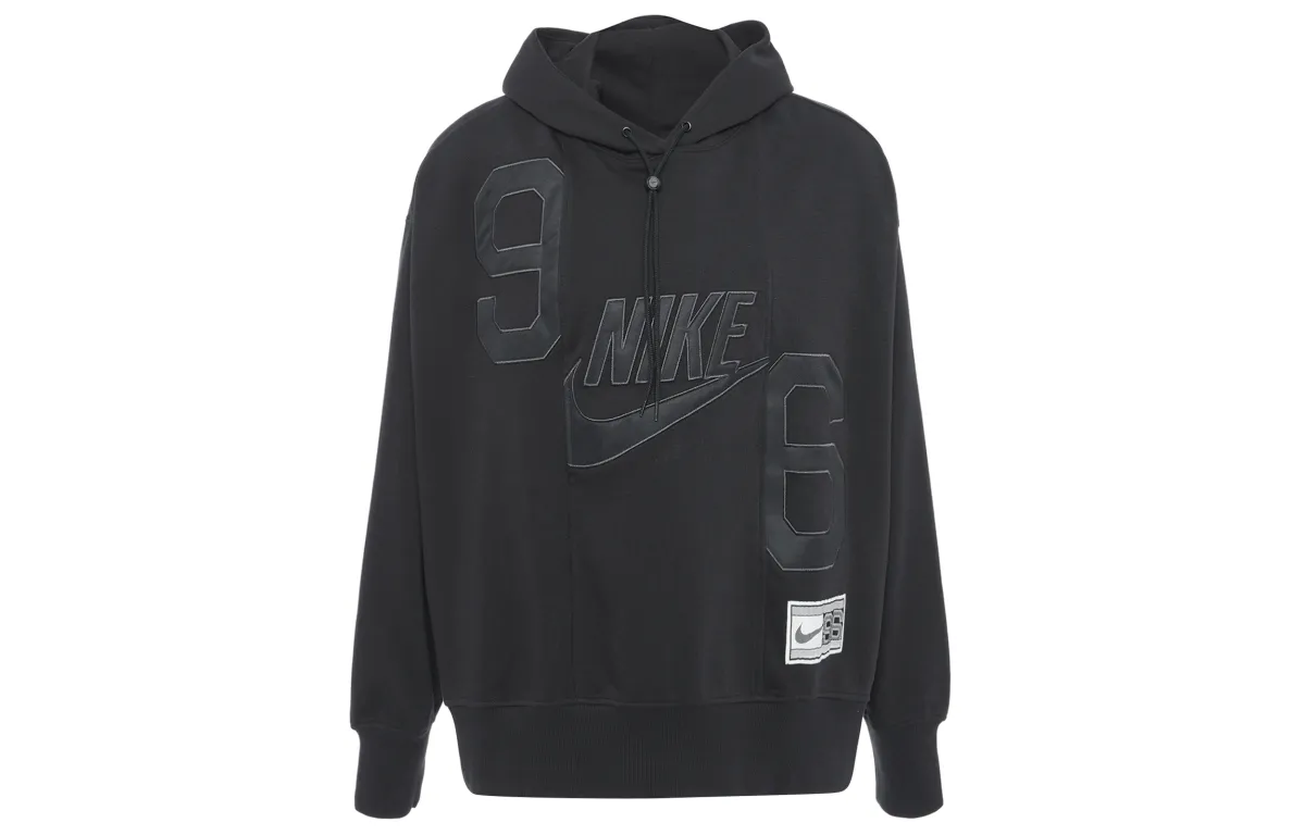 Nike Sweatshirts Women's Black Hooded Moderate Straight Fit