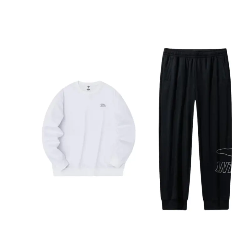 ANTA Sweatshirt Sets Unisex Crew Neck Moderate
