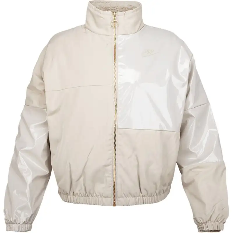 Nike Jackets Women's Milk White Stand Collar Moderate Other
