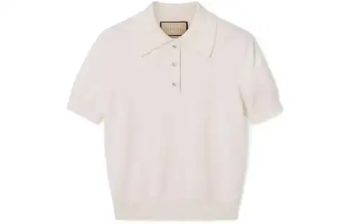 GUCCI Polo Shirt Women's Ivory White