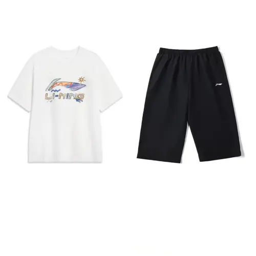 Li Ning Casual Sportswear Men's Crew Neck Moderate