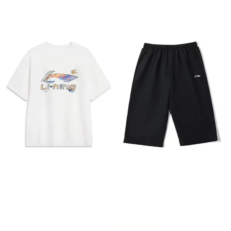 Li Ning Casual Sportswear Men's Crew Neck Moderate
