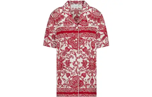 DIOR Shirts Women's Red Lapel Moderate Other