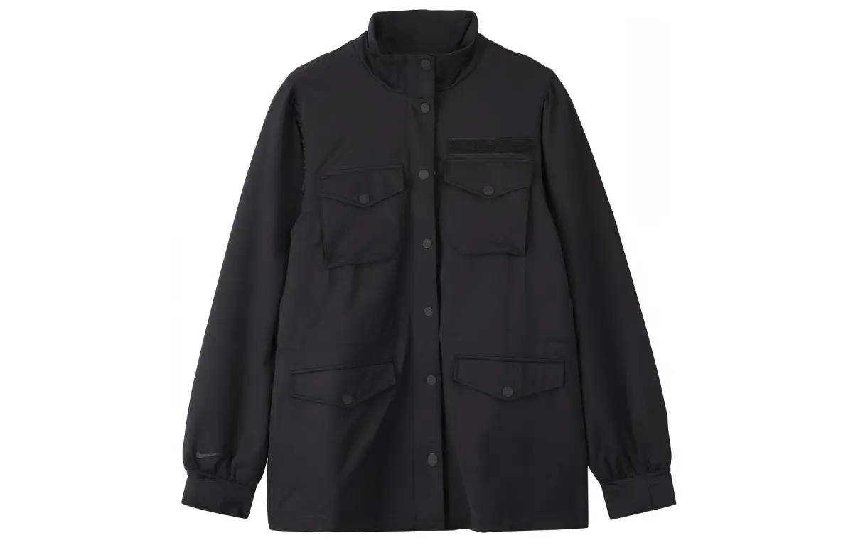 Nike SPORTSWEAR TECH PACK Jackets Women's Black Stand Collar Moderate