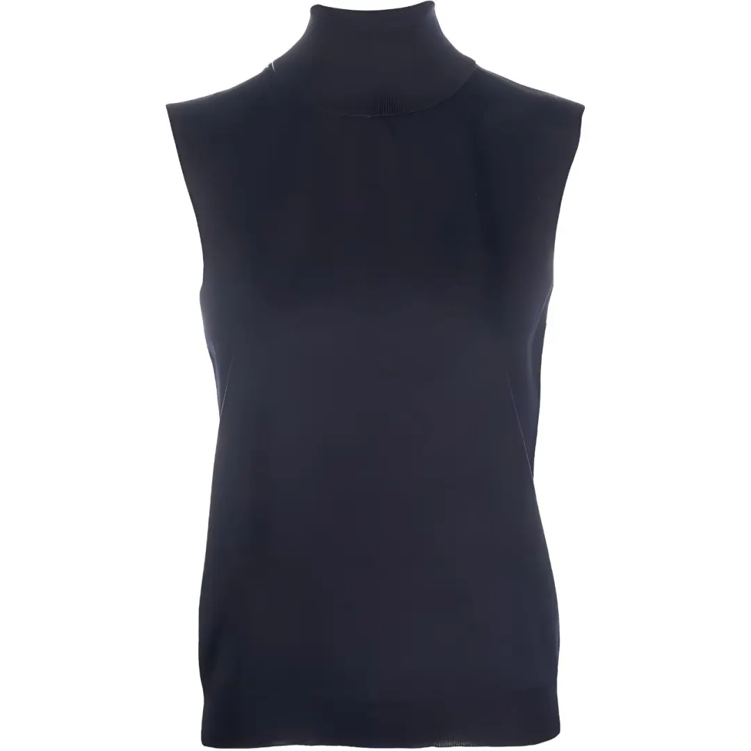 Maison Margiela roll-neck sleeveless knitted top