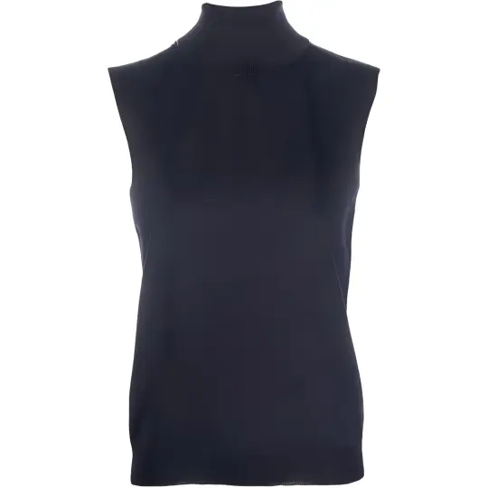 Maison Margiela roll-neck sleeveless knitted top