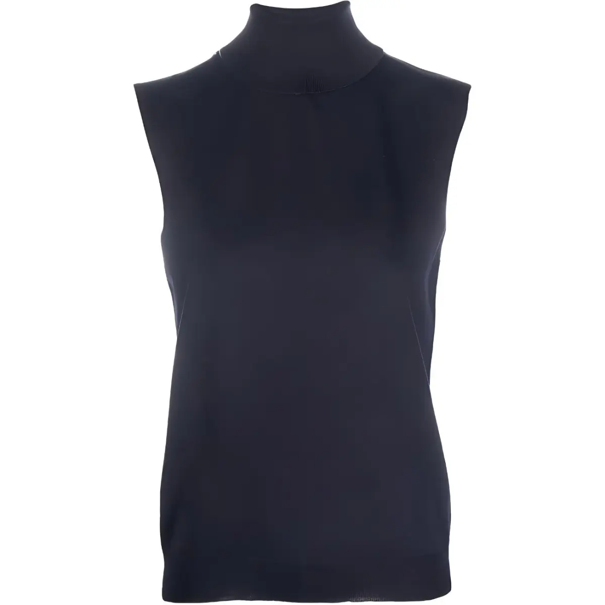 Maison Margiela roll-neck sleeveless knitted top