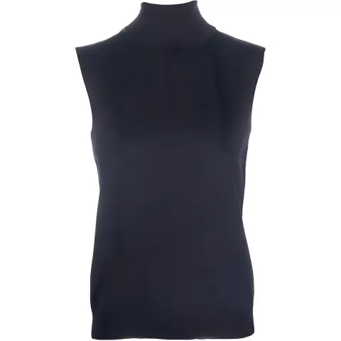 Maison Margiela roll-neck sleeveless knitted top