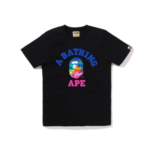 A BATHING APE T Shirts Women's Crew Neck Moderate Straight Fit