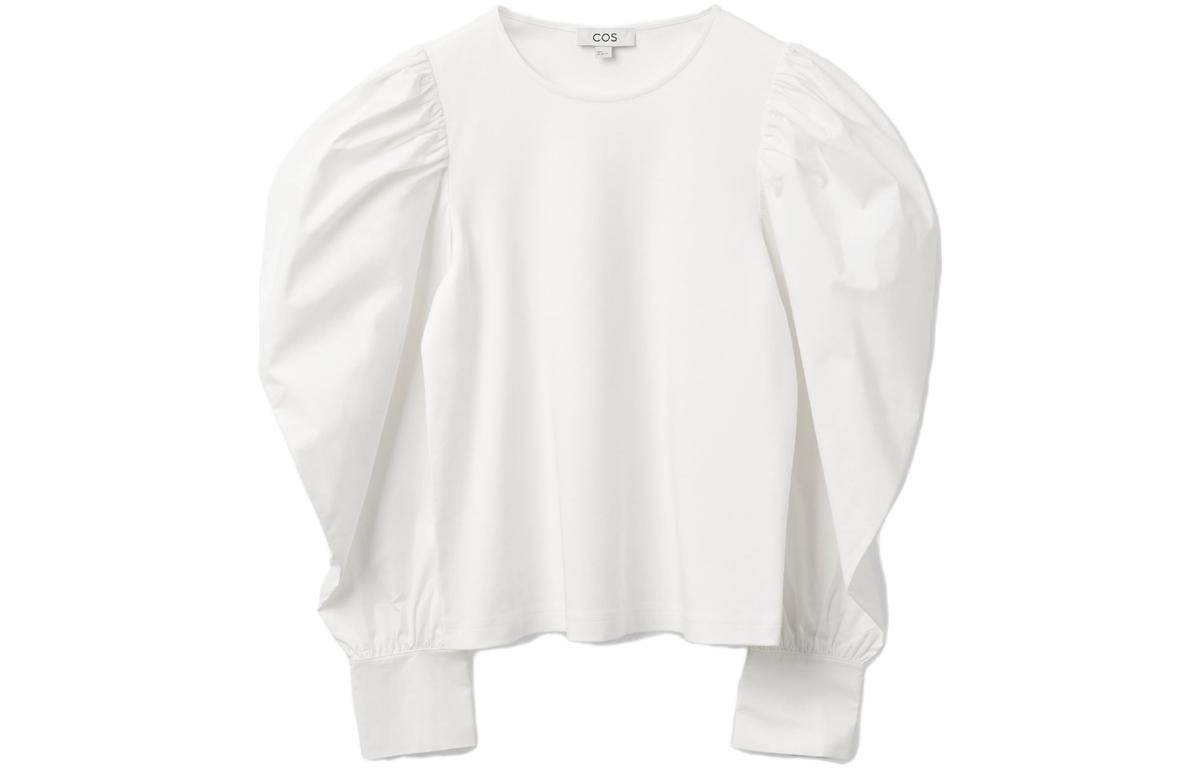 COS Shirts Women's White Crew Neck Moderate Other