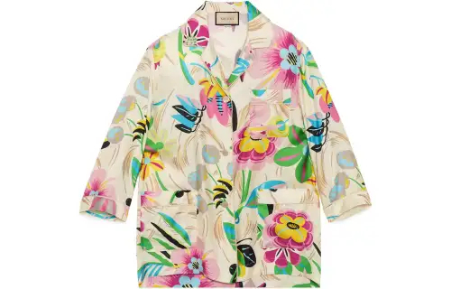 GUCCI Floral Printed Oversized Shirt