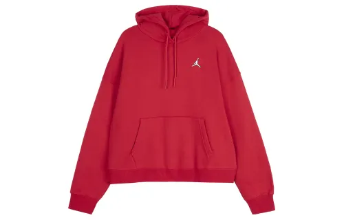Jordan Sweatshirts Women's Red Hooded Thickened Regular