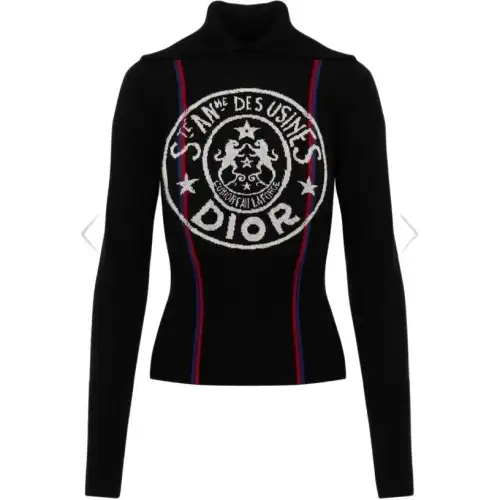 DIOR FW23 Cashmere Sweater Women's Black
