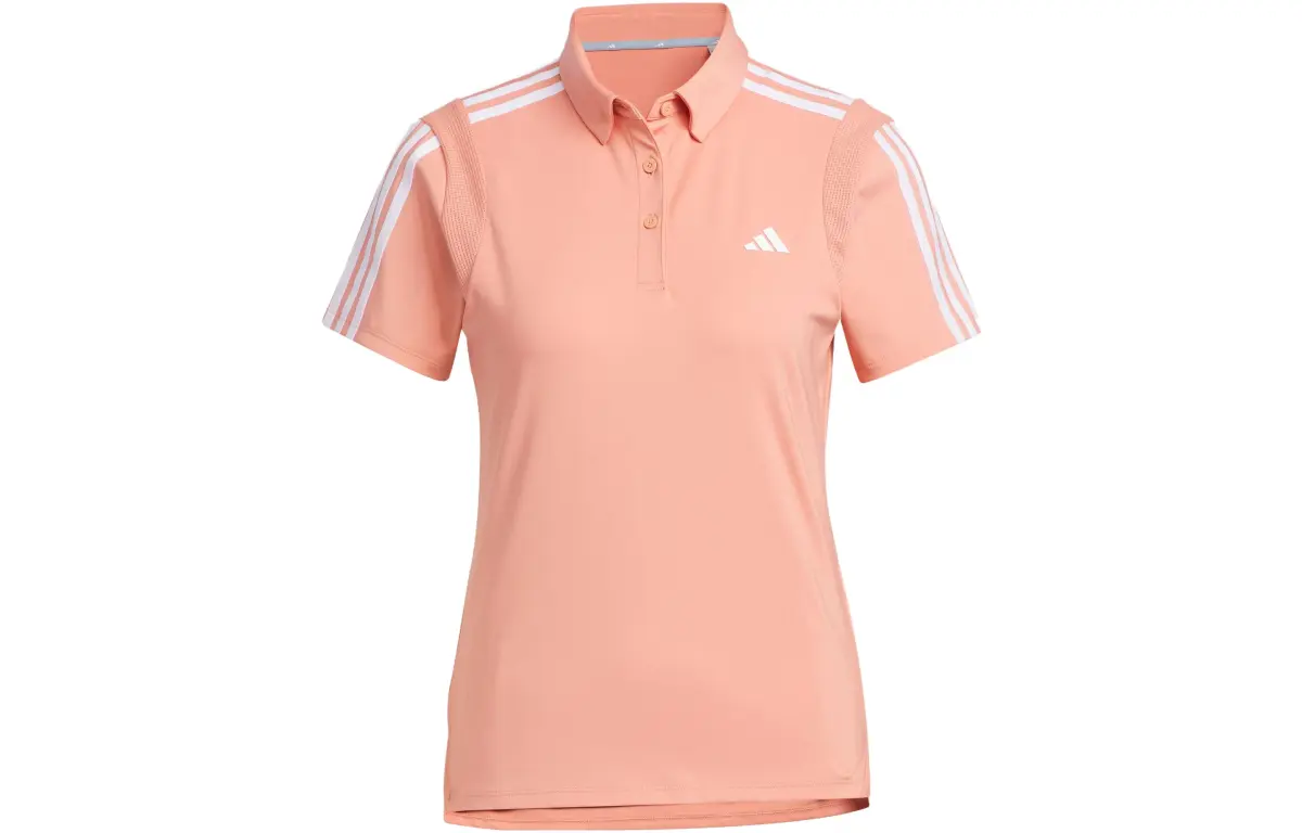 Adidas Polo Shirts Women's Earth Umber Polo Collar Moderate Straight Fit