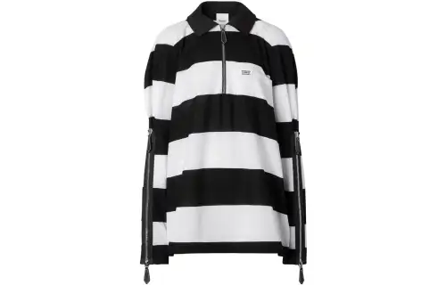 Burberry Polo Shirt Women's Black White