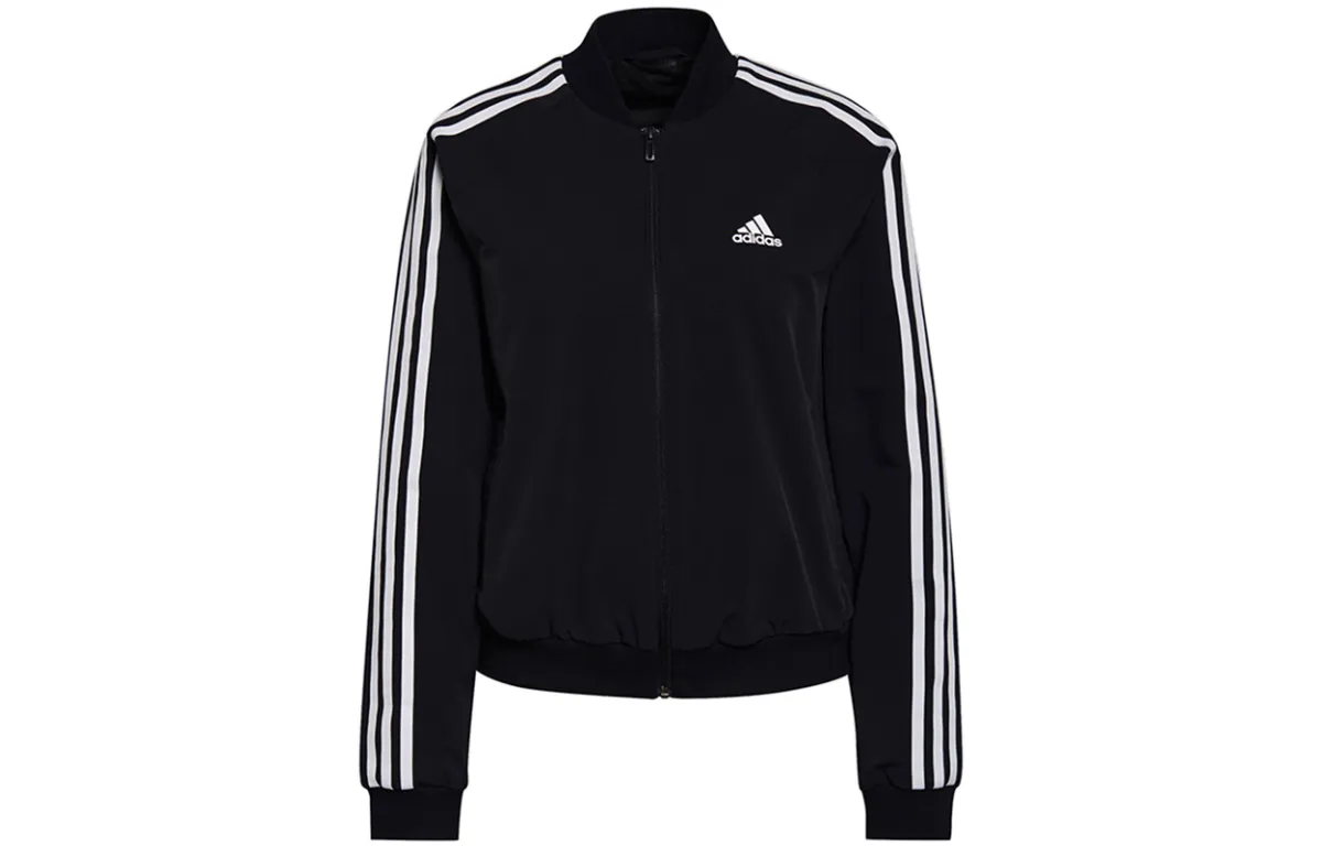 Adidas Jackets Women's Black Baseball Collar Moderate Other