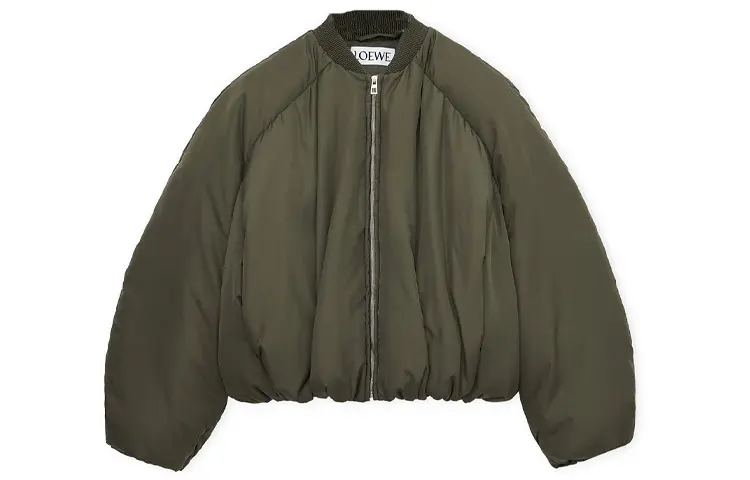 LOEWE Zip Up Padded Bomber Jacket