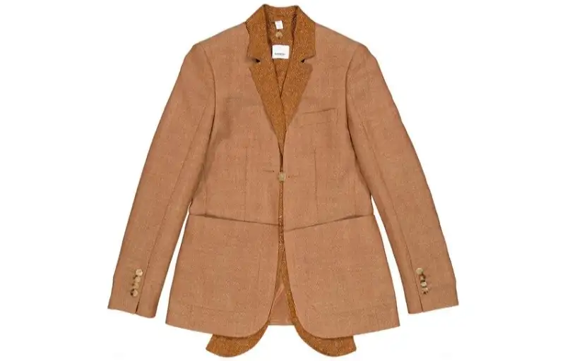 Burberry Jackets Women's Brown Lapel Moderate Other