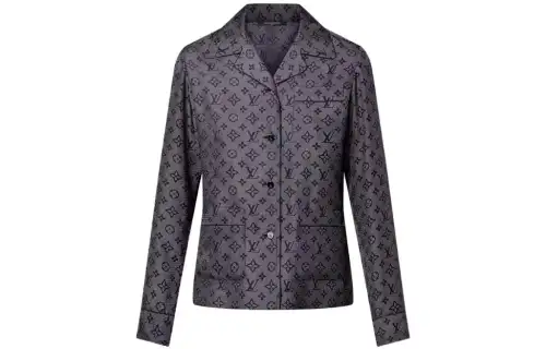 LOUIS VUITTON Inverted Mahina Monogram Pajama Shirt