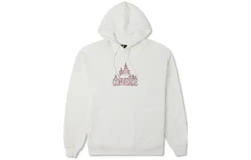 Converse Sweatshirts Women's White Hooded Moderate Regular