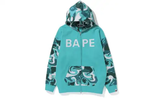 A BATHING APE Sweatshirts Women's Hooded Moderate Cardigan