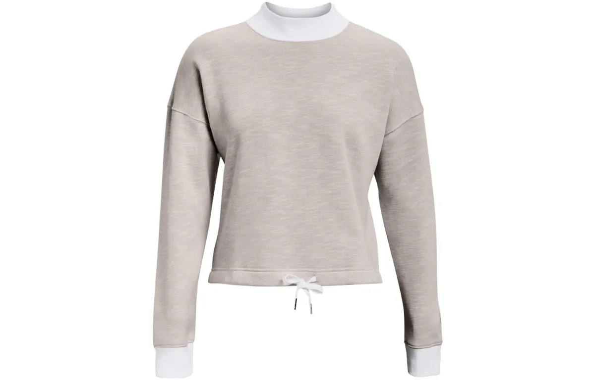 Under Armour Sweatshirts Women's Gray Crew Neck Moderate Regular