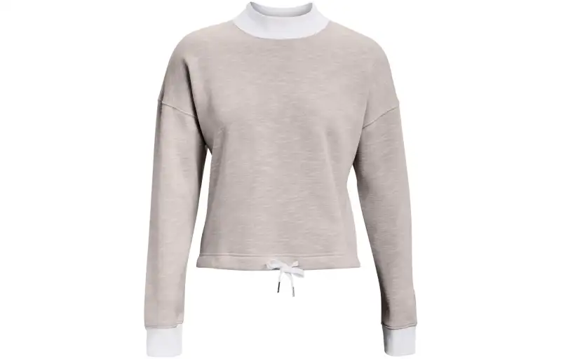 Under Armour Sweatshirts Women's Gray Crew Neck Moderate Regular