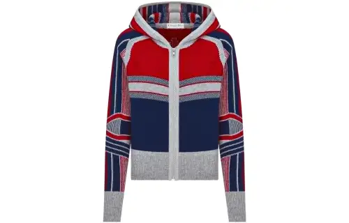 DIOR Fw22 'Alps' Capsule Collection Cashmere Sweater Women's Multicolor