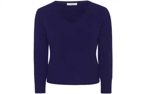 THE ROW Cashmere Sweaters Women's Purple V Neck Moderate