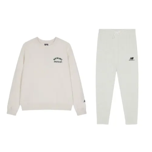 New Balance Sweatshirt Set Unisex White