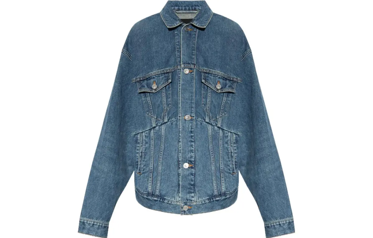 Balenciaga Jackets & Coats Regular Fit Women's Blue