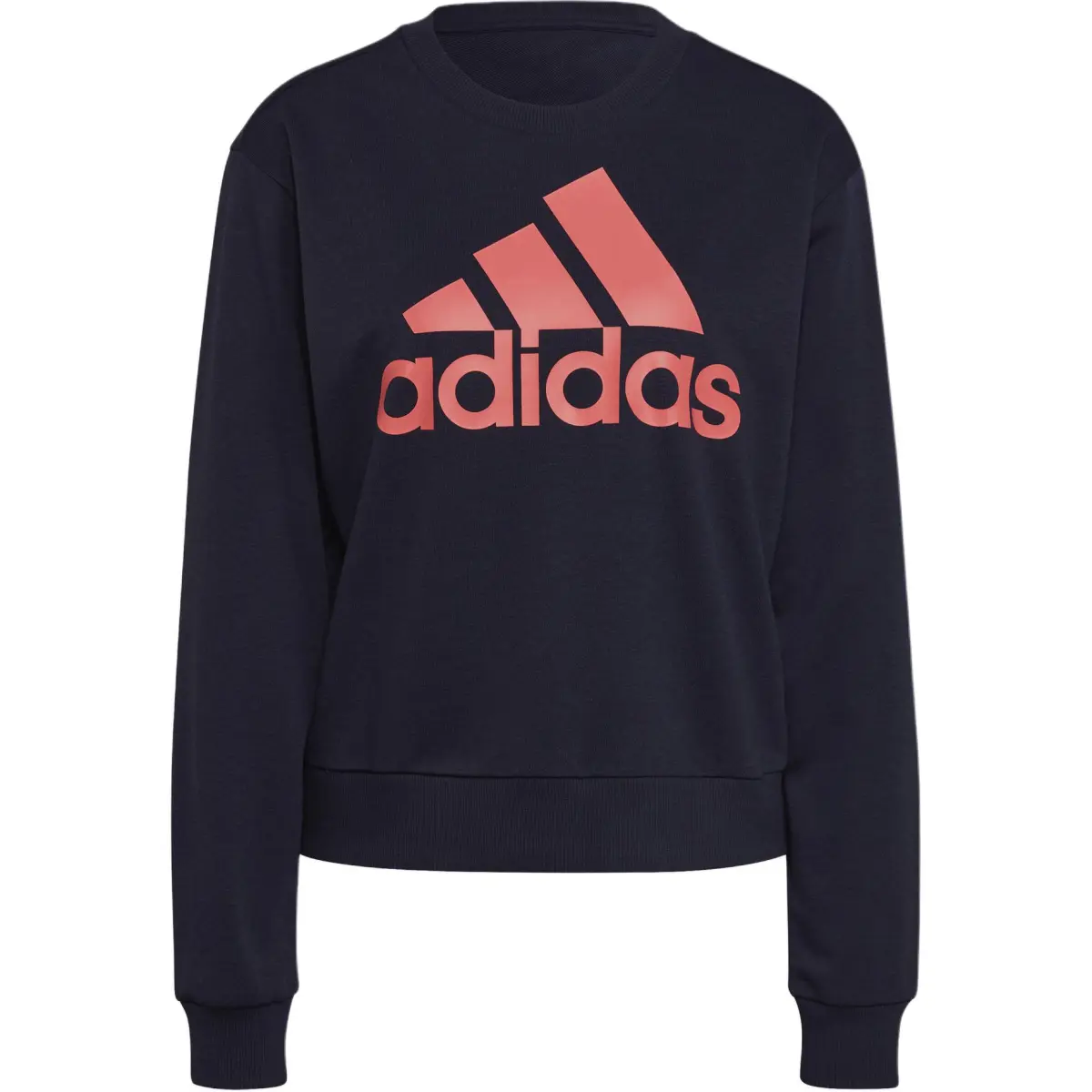 Adidas Sweatshirts Women's Black Crew Neck Moderate Straight Fit