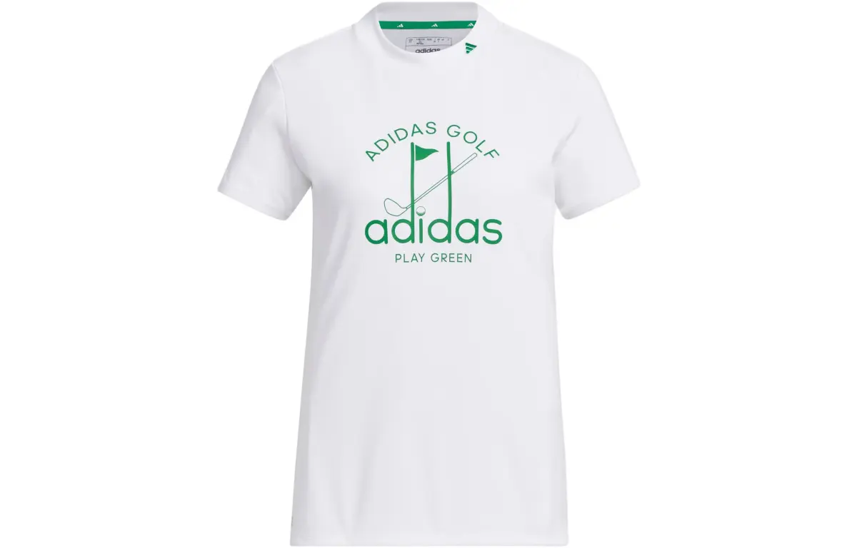 Adidas AEROREADY Polo Shirts Women's White Crew Neck Moderate Straight Fit