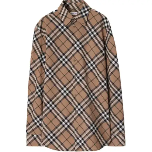 Burberry Long Sleeved Buttoned Checked Shirt
