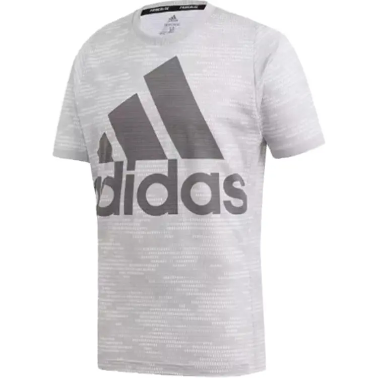 Adidas Tennis Tops Men's Gray Crew Neck Moderate