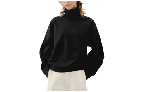 UNIQLO FW23 U Knitwear Women's Black Turtleneck Moderate Other